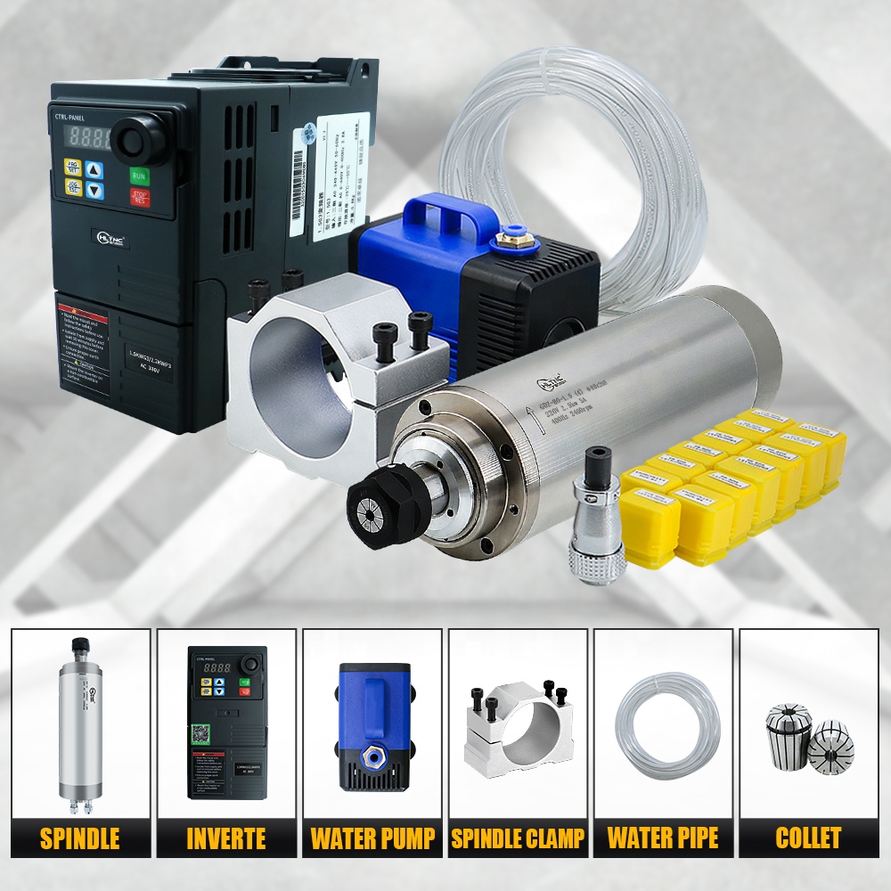220V ER20 2.2kw 80mm Water Coo - огляд і ціна Spindle Motor