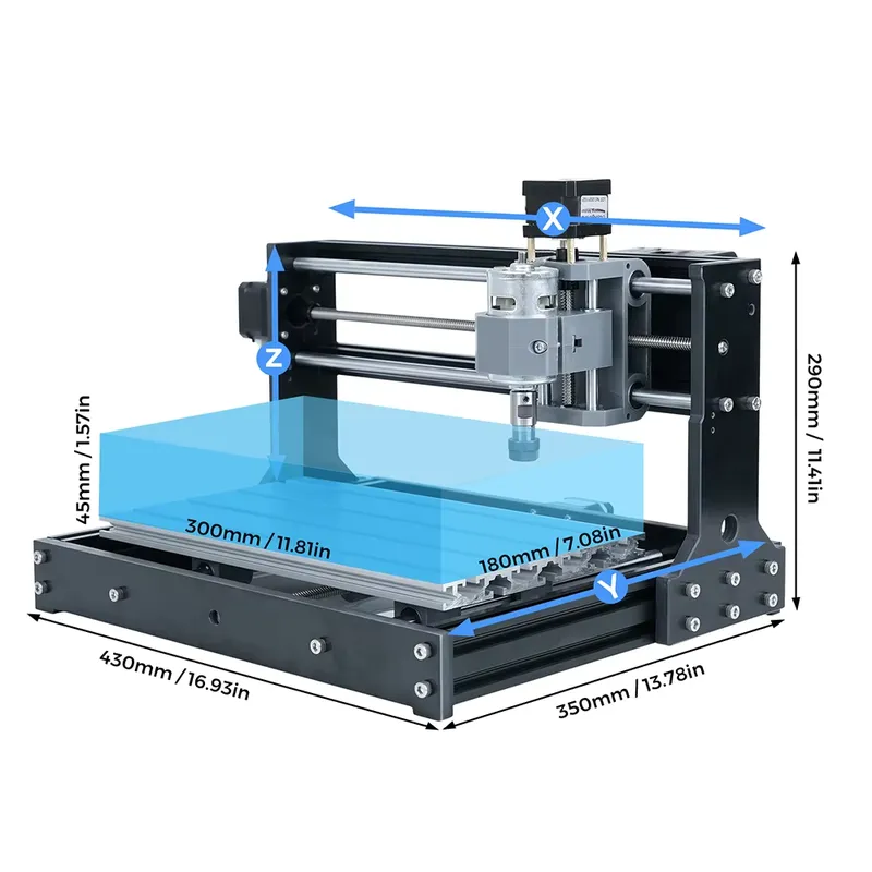 TWOTREES CNC 3018 Router Alumi - огляд і ціна 3018 Aluminium Cnc