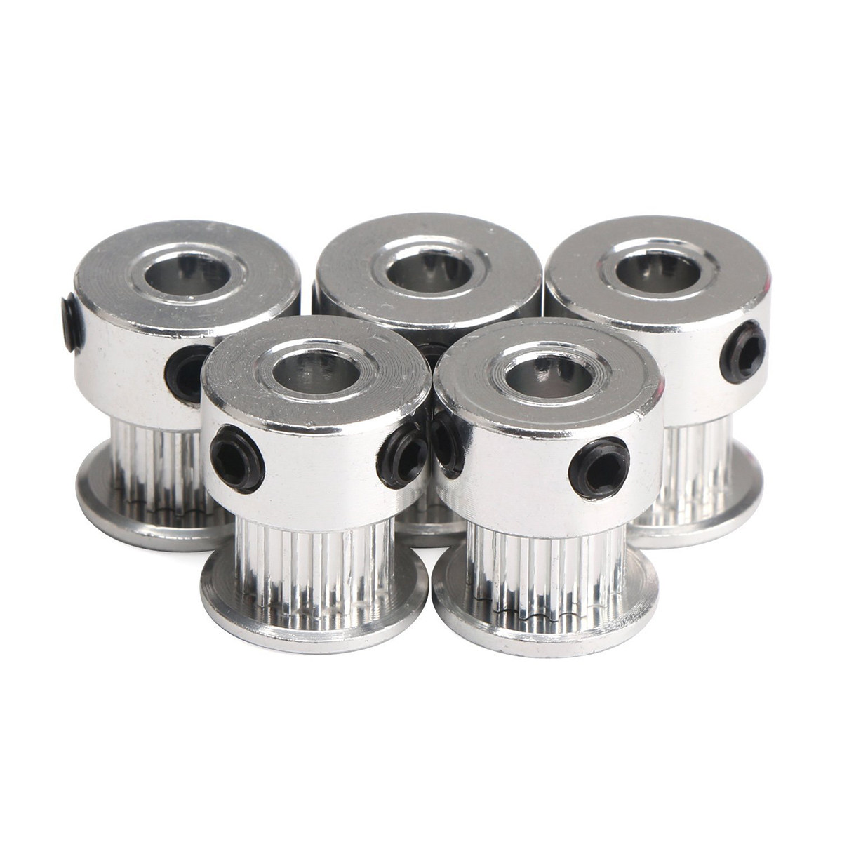 5Pcs Aluminum Gt2 Pulleys 20 T - огляд і ціна Gt2 Belt