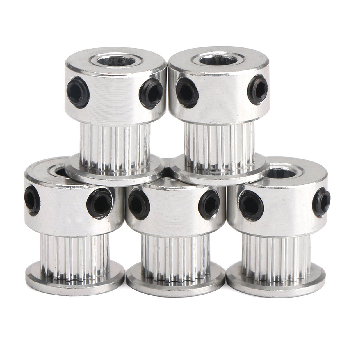 5Pcs Aluminum Gt2 Pulleys 20 T - огляд і ціна Gt2 Belt