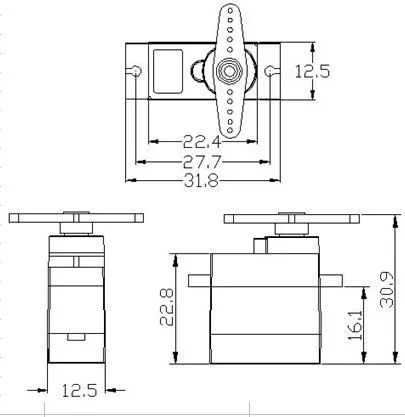 Feetech FT90MR 2kg Micro Helic - огляд і ціна Servo 9G