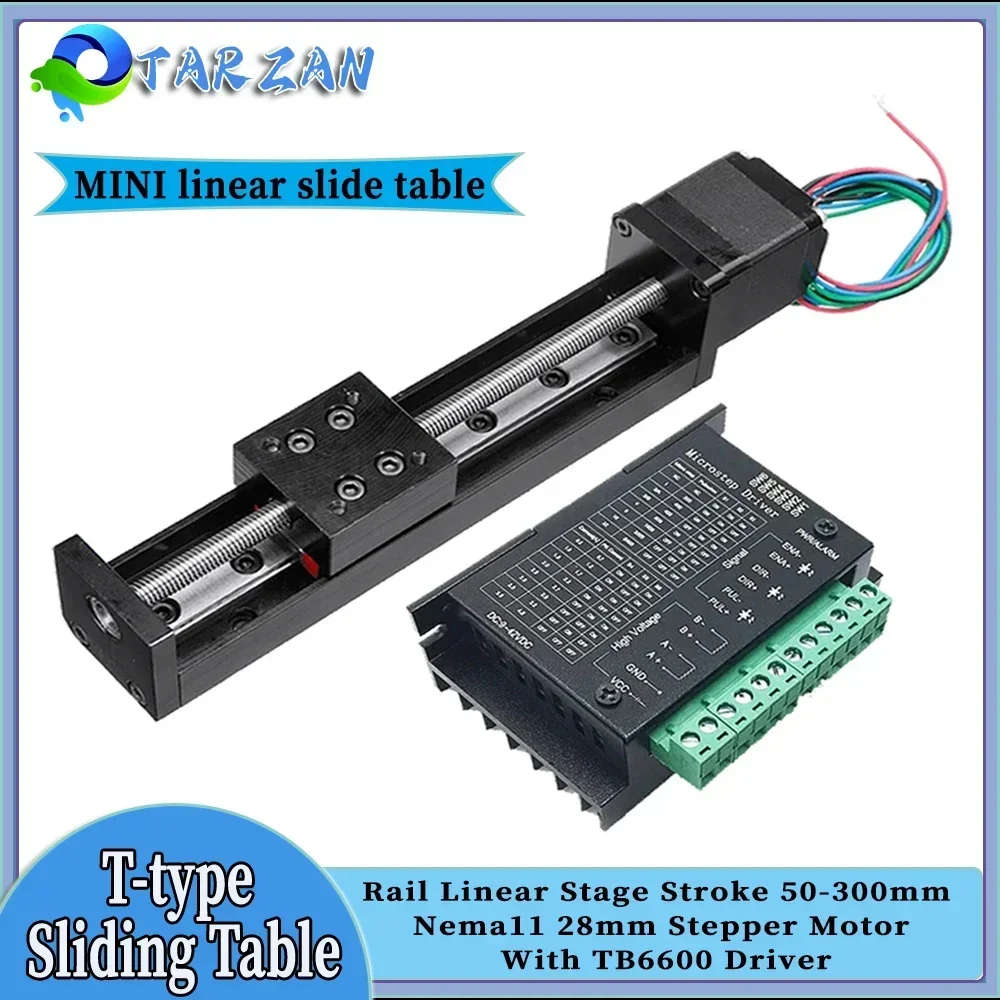 CNC Mini T-type Sliding Table  - огляд і ціна Linear Rod 8Mm