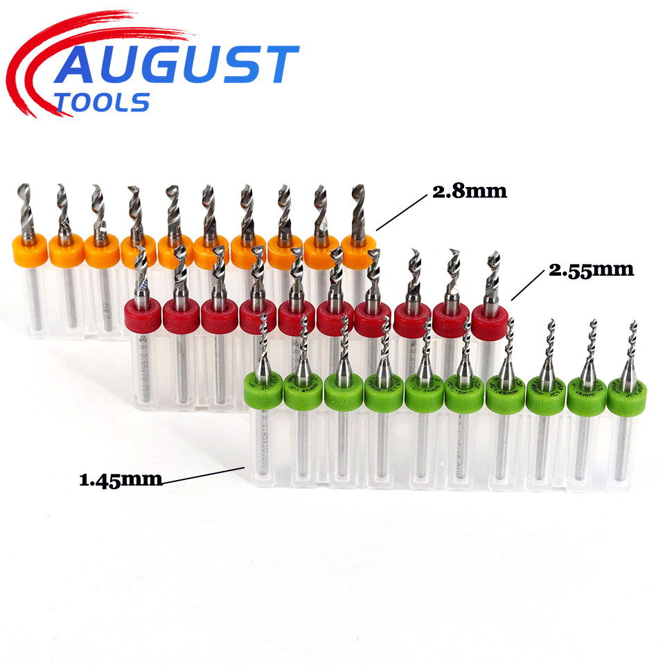 3.175mm Shank 10Pcs PCB Drill  - огляд і ціна End Mill Set