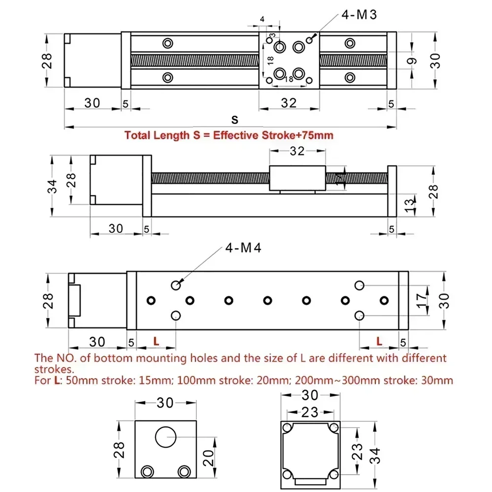 T-type Linear Guide Rail Stage - огляд і ціна Linear Rod 8Mm