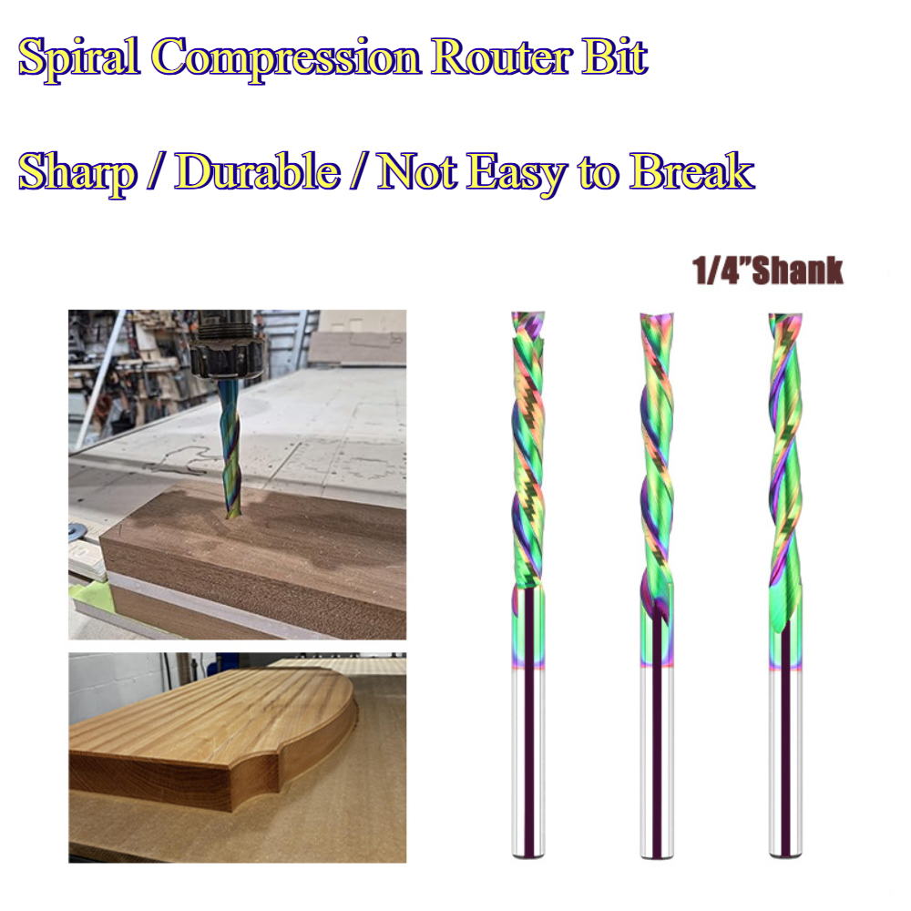 Spiral Compression Router Bit  - огляд і ціна Carbide End Mill